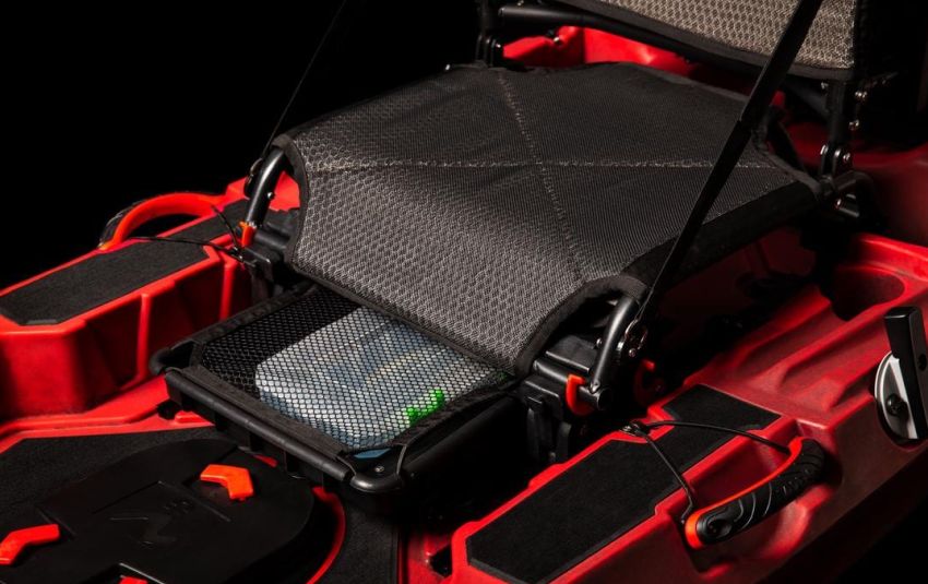 Vibe Shearwater 125 tray under the seat