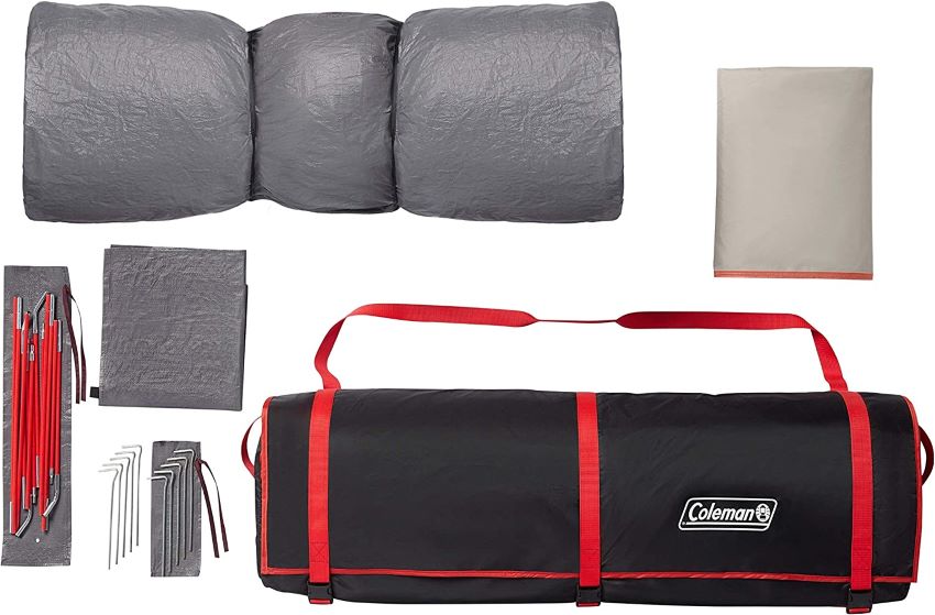 Parts of the Coleman Skylodge 4-Person Instant Camping Tent