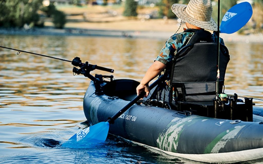 Aquaglide Blackfoot Angler 130 on the water