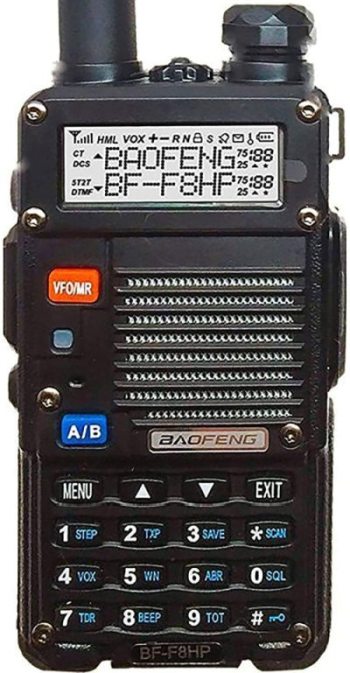 BAOFENG BF-F8HP (UV-5R 3rd Gen) 8-Watt Dual Band Two-Way Radio