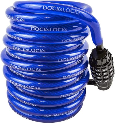 DocksLocks Anti-Theft Weatherproof Coiled Security Cable