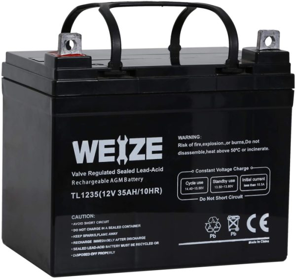 Weize 12V 35AH Deep Cycle AGM Battery