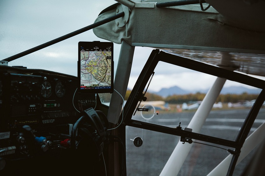GPS device installed on a vessel