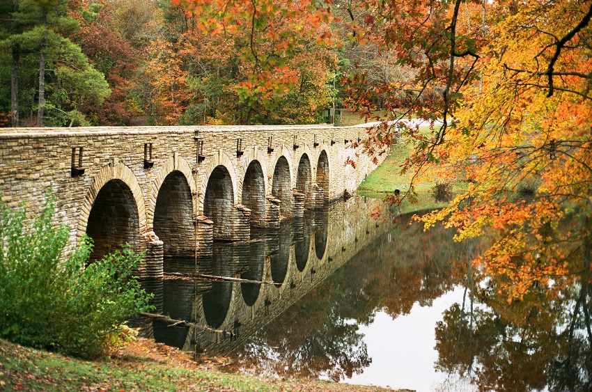 A bridge over a river in Tennessee