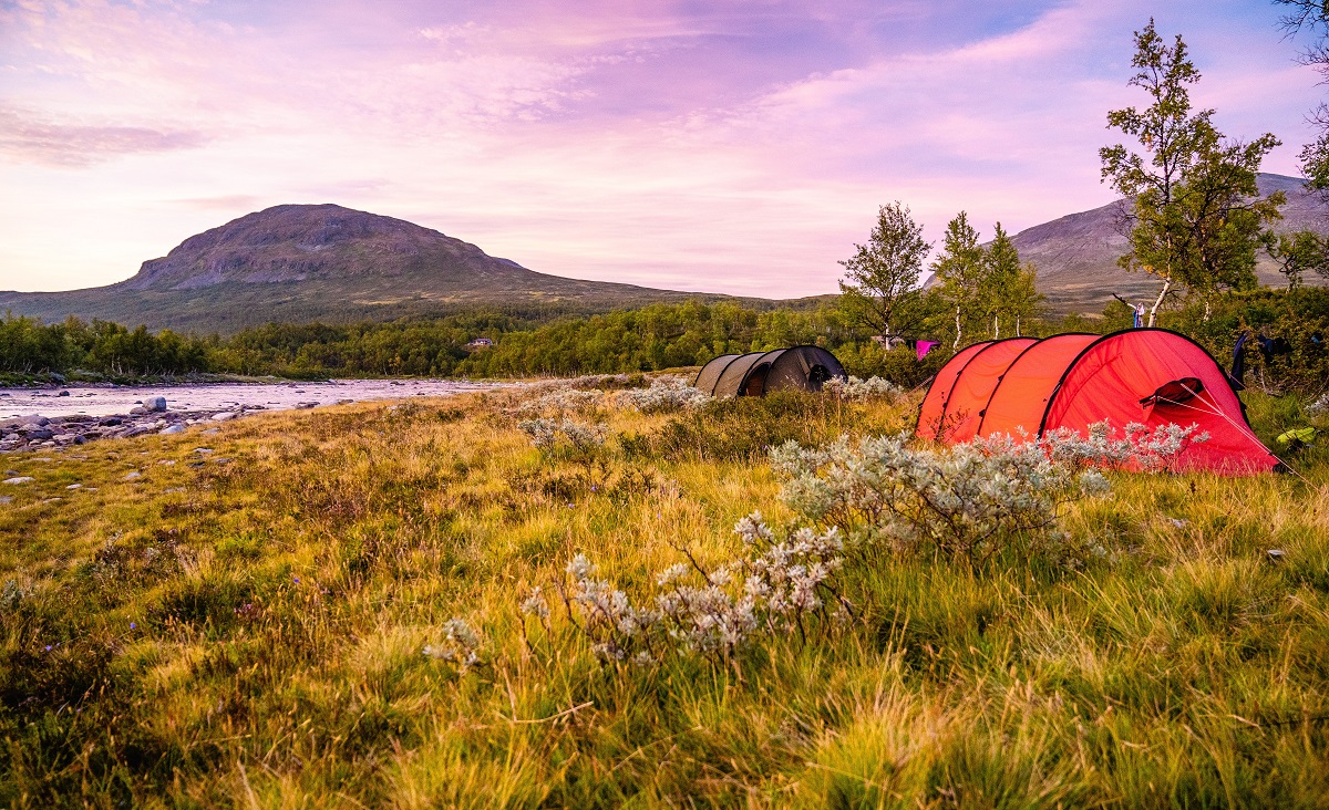 two tunnel tents