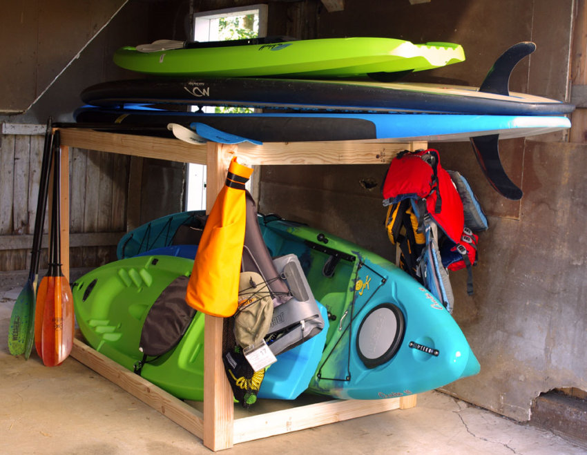 Kayak rack by Create and Babble