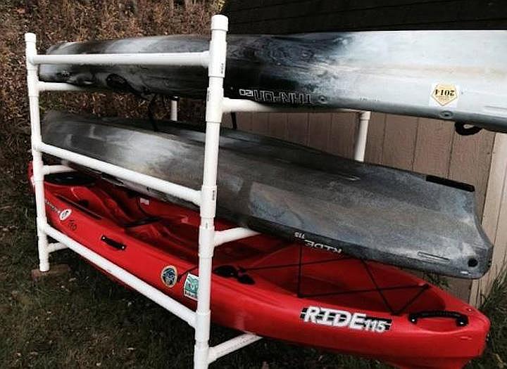 PVC kayak rack by Wilderness Systems