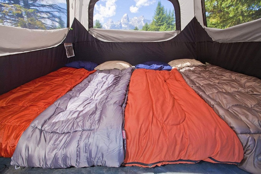 Interior of the Coleman 6-Person Instant Cabin Tent