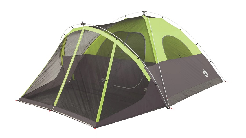 Mesh screen room of the Coleman Steel Creek Fast Pitch 6-Person Tent