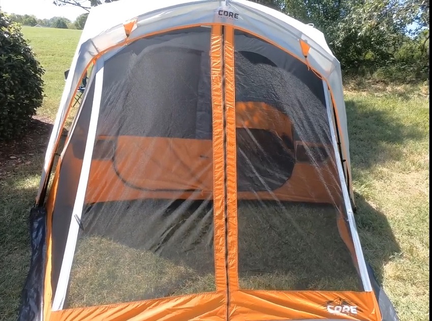 CORE 6-Person Straight Wall Cabin Tent With Screen Room