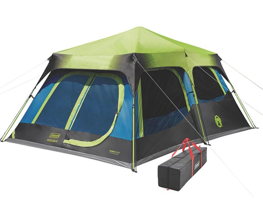 Coleman 10-Person Dark Room Cabin Tent with Instant Setup 