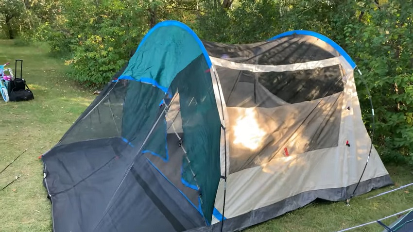 Coleman Cabin Camping Tent with Weatherproof Screen Room