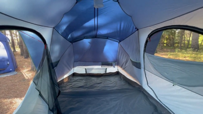 Interior of the Coleman Skydome Tent 