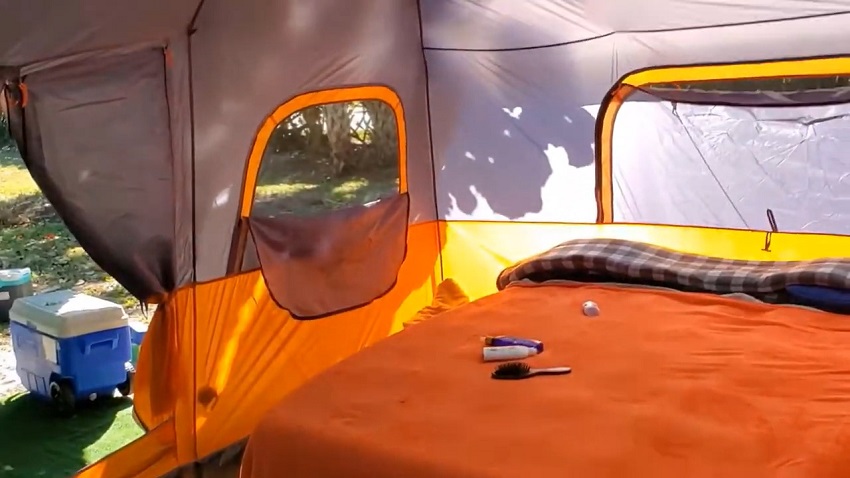 Interior of the Core Extra Large Straight Wall Tent 