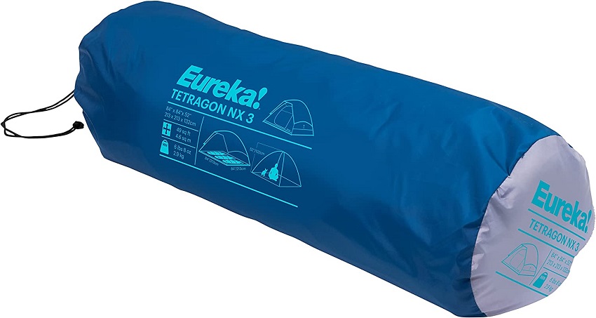 Eureka Tetragon NX 3 Person Tent packed size