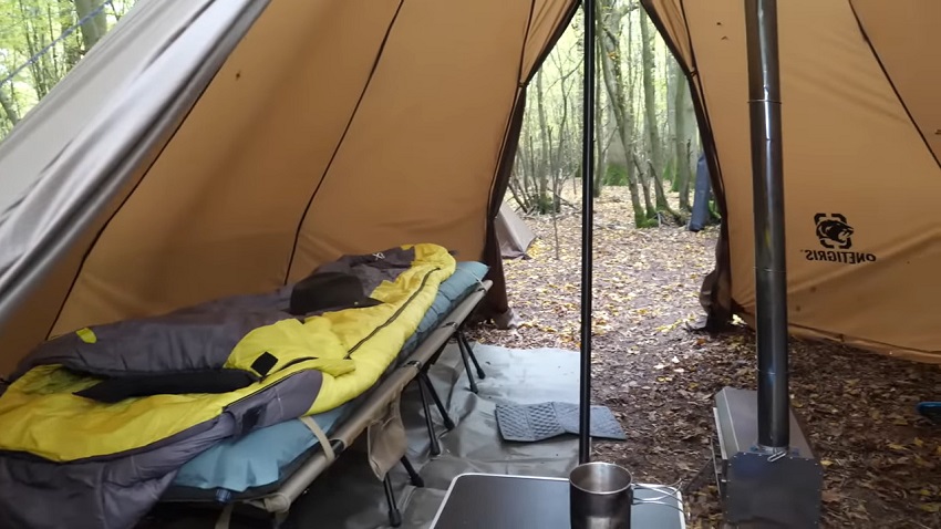 OneTigris Rock Fortress Hot Tent inside