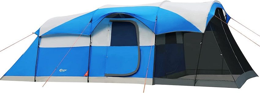 PORTAL 8-Person Family Camping Tent with Screen Porch