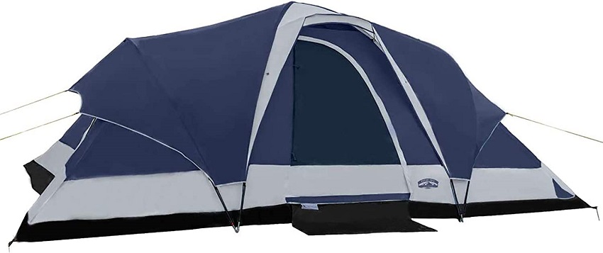 Pacific Pass 8-person dome tent with removable rainfly and room divider