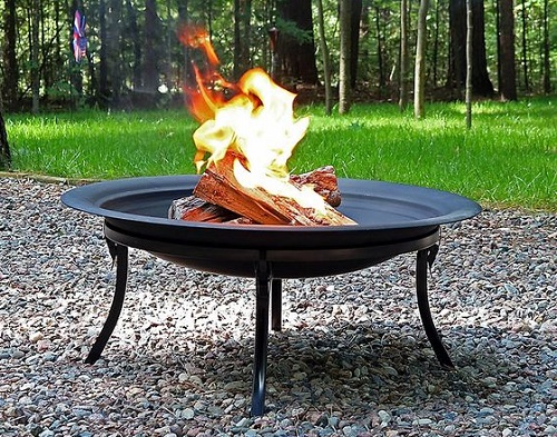 A portable fire pit