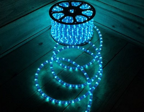 A reel of rope lights 