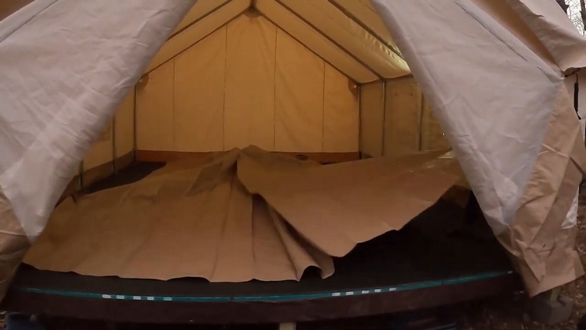 White Duck Alpha tent inside