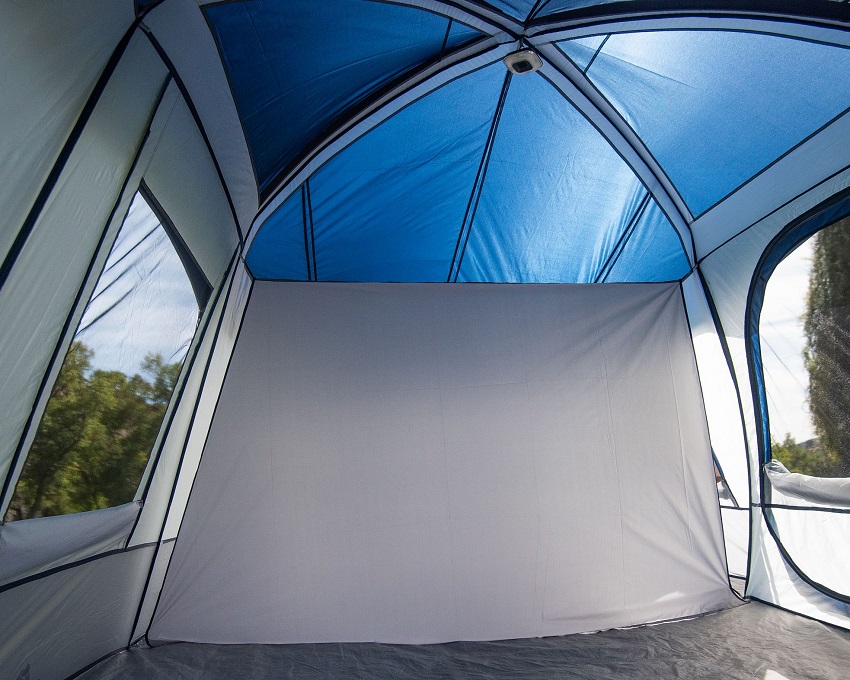 Head room of the Ozark Trail 10 Person 3 Room Tent