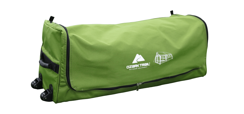 Ozark Trail 8-Person Family Cabin Tent  rolling carry bag
