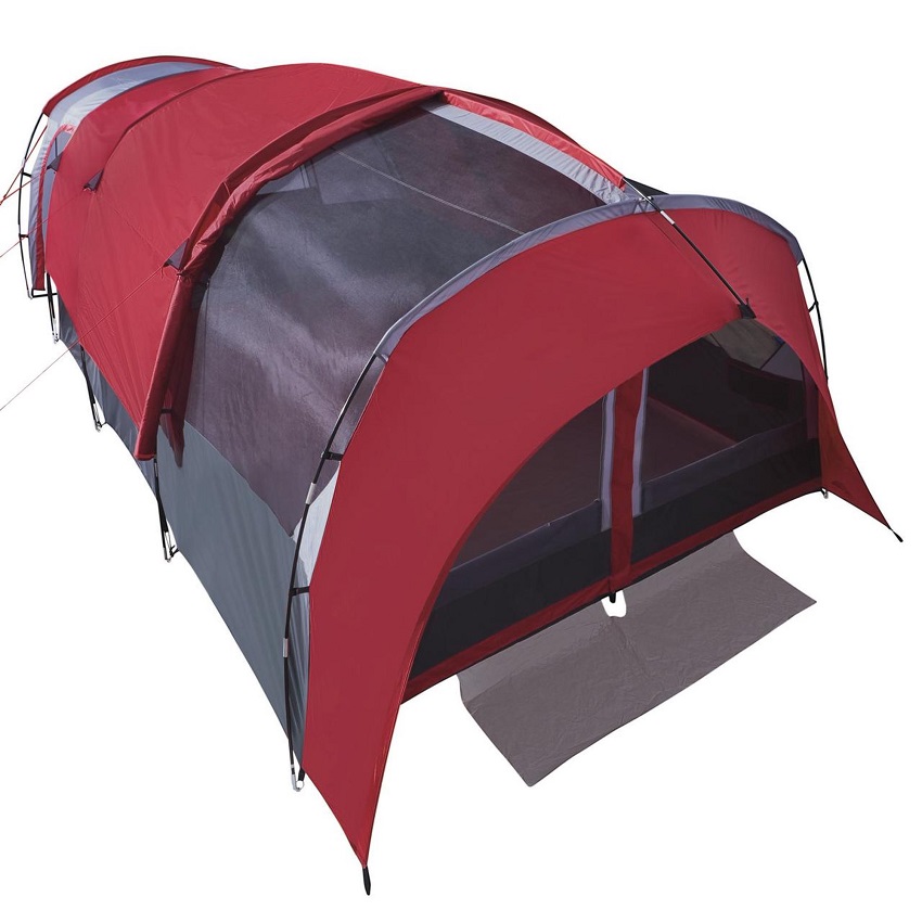 Breathability and ventilation features of the Ozark Trail 10-Person Tunnel Tent
