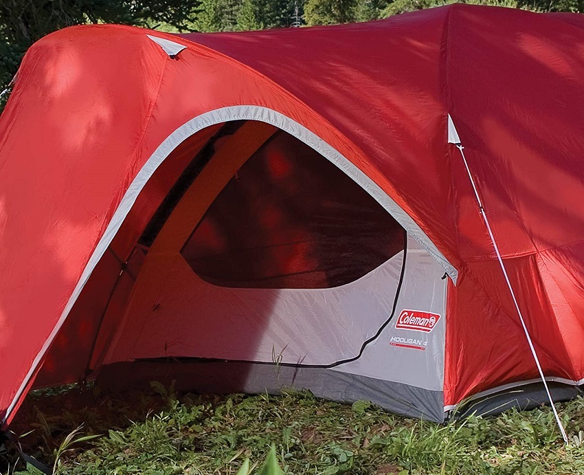 Vestibule of the Coleman Hooligan 4-Person Backpacking Tent