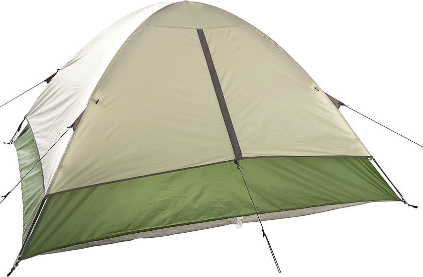 A rainfly of the Wenzel Jack Pine 4-Person Dome tent