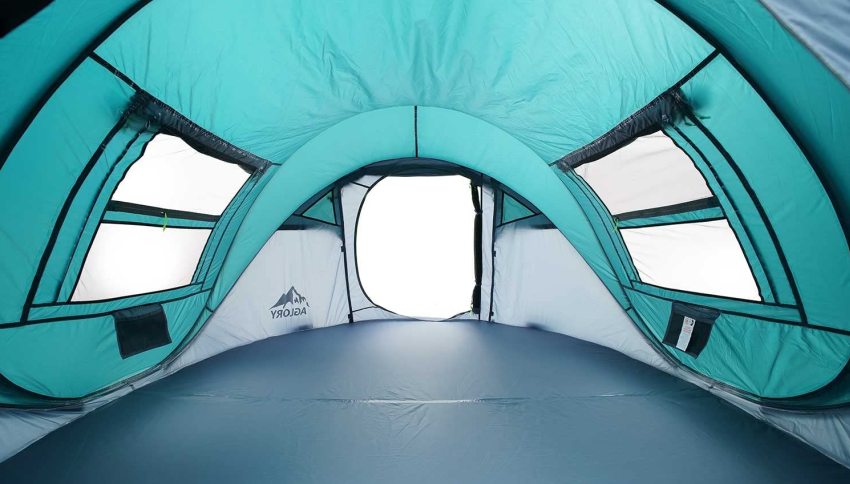 Interior of the AGLORY Easy Pop Up Tent