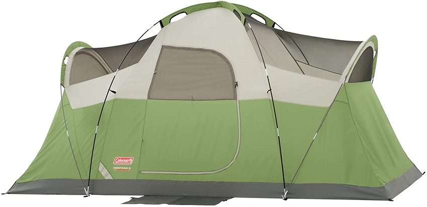 Coleman’s 6-Person Montana Cabin Camping tent door