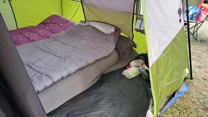 Ozark Trail 11-Person Instant Cabin Tent inside