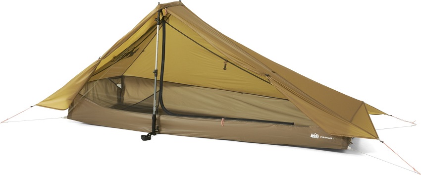 A large mesh panel on the door side of REI Co-op Flash Air 1 Tent