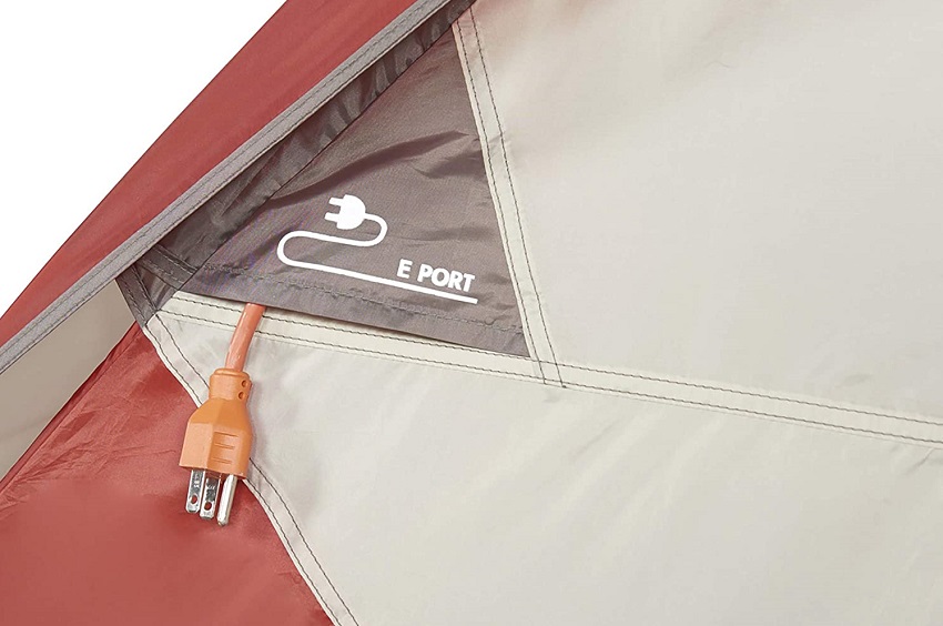 E-port on the Wenzel Torrey 2-Person Dome tent
