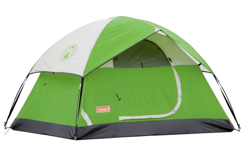 Coleman Sundome 3 Person tent's awning over the door