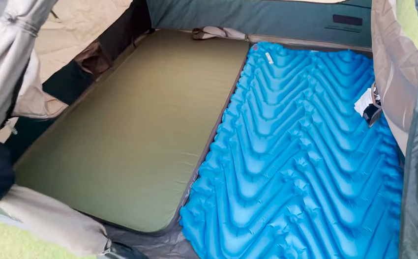 Inside of the Coleman Skylodge 4-Person Instant Camping Tent
