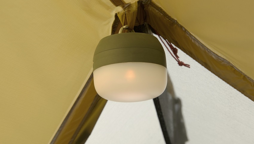 A light loop inside the REI Co-op Flash Air 1 Tent