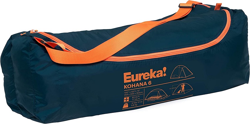 Eureka Kohana 6 Person Tent packed size