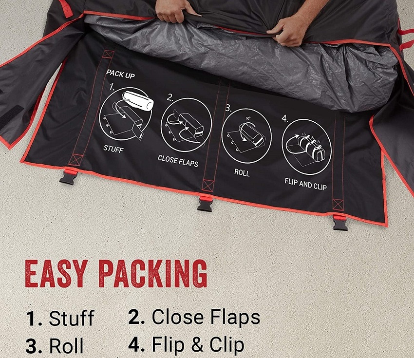 Coleman Skylodge 6-Person Instant Camping tent packing instructions