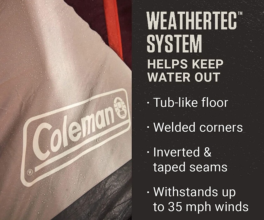 Coleman Skylodge 6-Person Instant Camping tent WeatherTec system