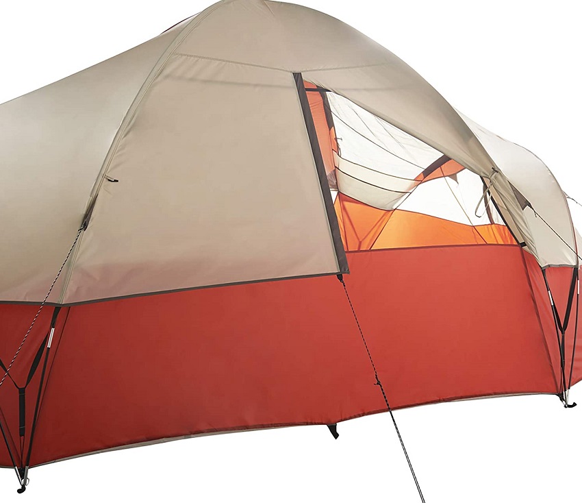 Wenzel Bristlecone 8-Person Dome Tent with half-open window