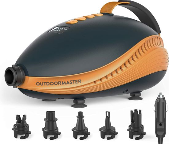 Orange/black OutdoorMaster Dolphin electric pump