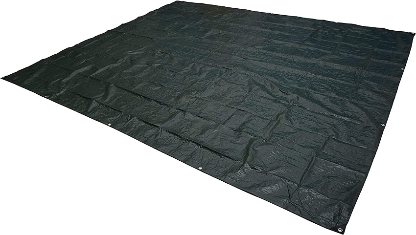 A black tarp